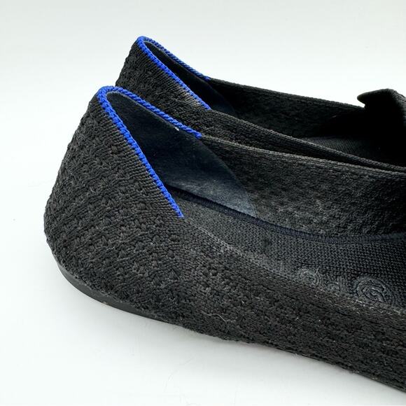 Rothy’s The Honeycomb Loafer Slip On Flats In Black Size 8 Office Preppy Comfort - Picture 4 of 13